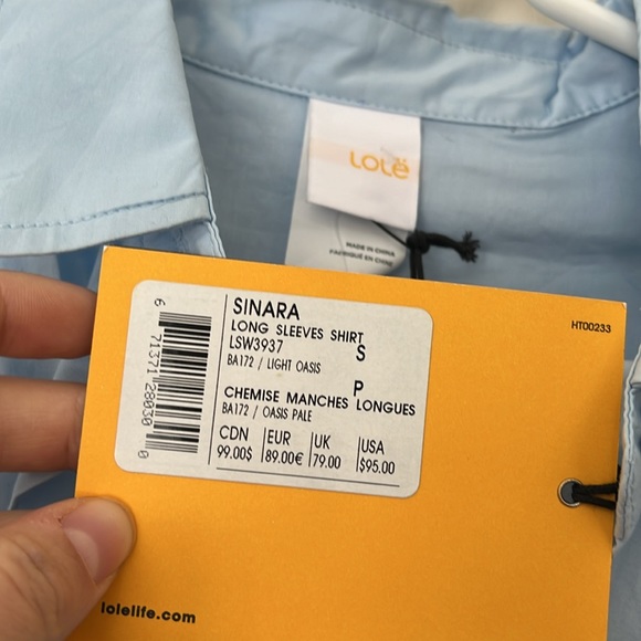 NWT LOLE SINARA long sleeves shirt - Picture 3 of 3